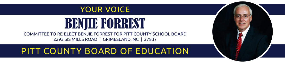 Benjie Forrest for Pitt County School Board
